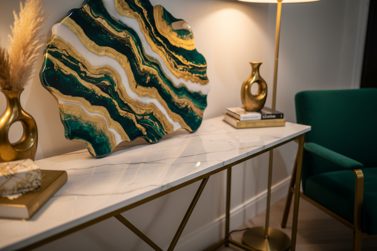 The Art of Liquid Luxury: How Handcrafted Resin Transforms Ordinary Spaces into Extraordinary Sanctuaries