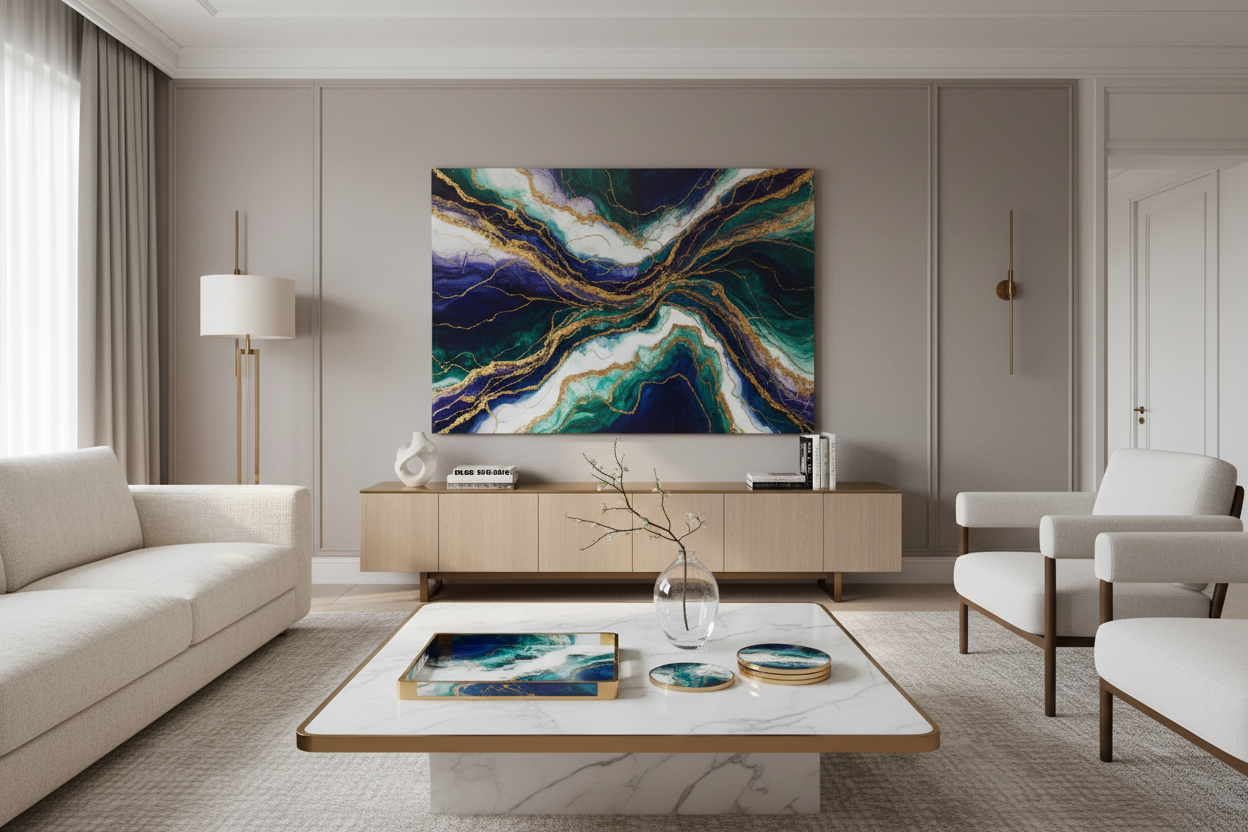 2025 Luxury Home Décor Trends: The Rise of Artisan Resin Art in Modern Interior Design