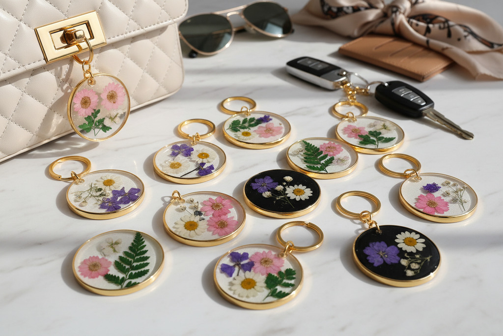 Artwana Dried Flower Keychains