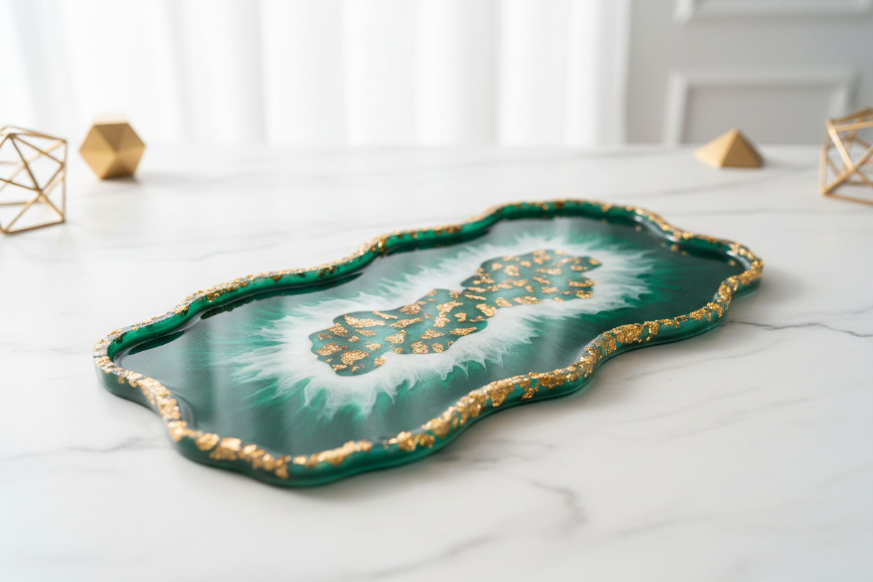 Luxury Resin Tray - 45 Degree Angle