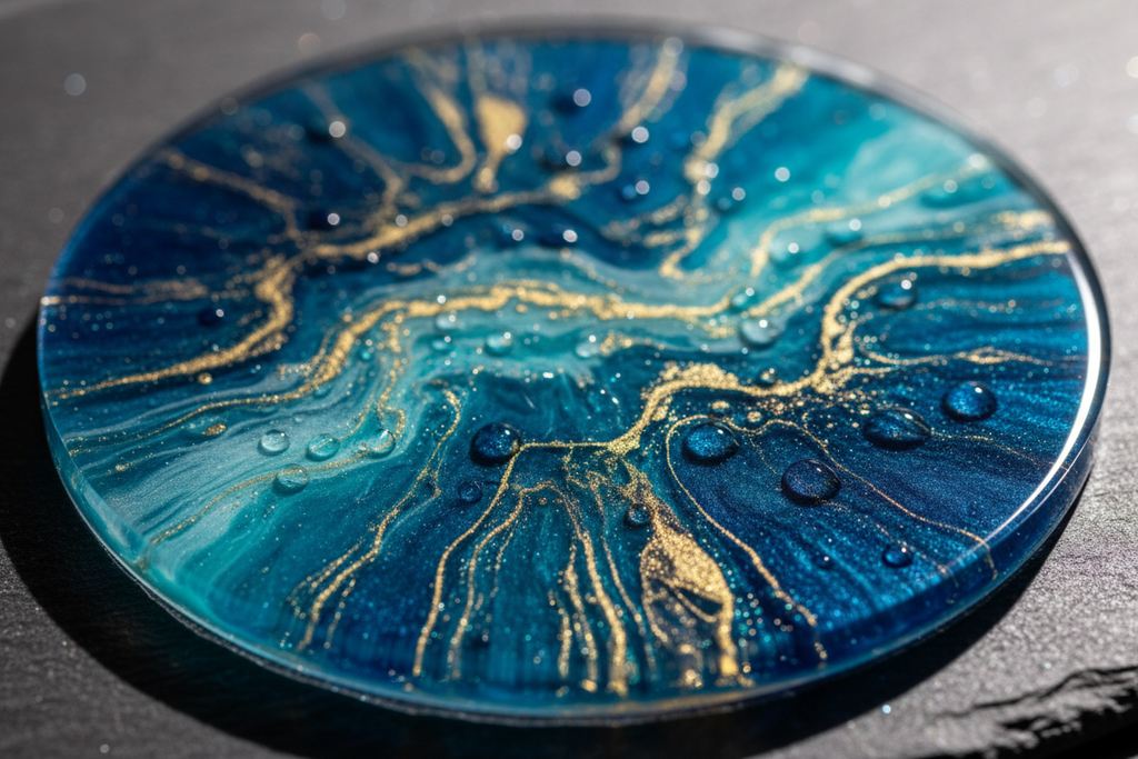 Macro Detail - Glass-Like Clarity with Water Droplets