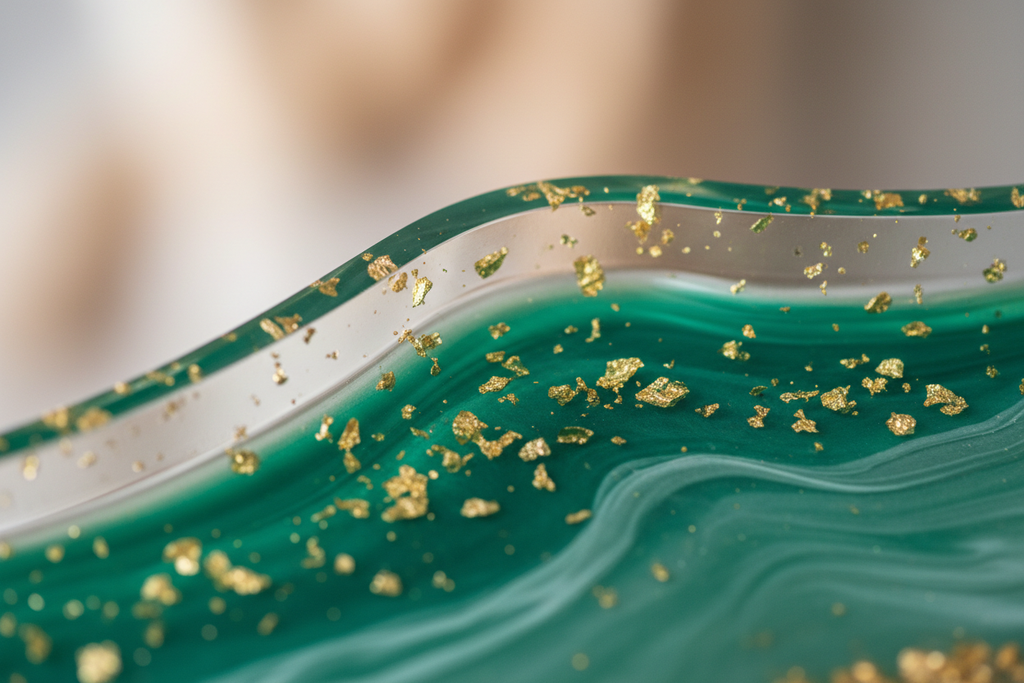 Resin Tray - Corner Detail Macro