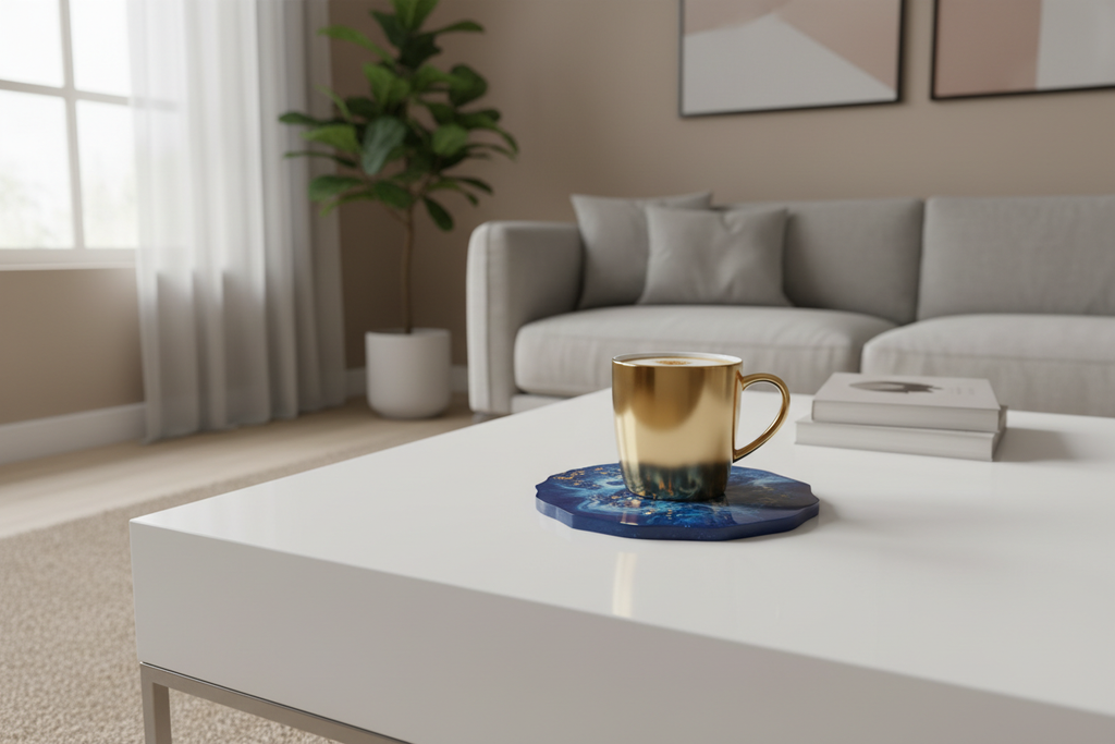 Lifestyle - Coffee Mug on Coaster Living Room