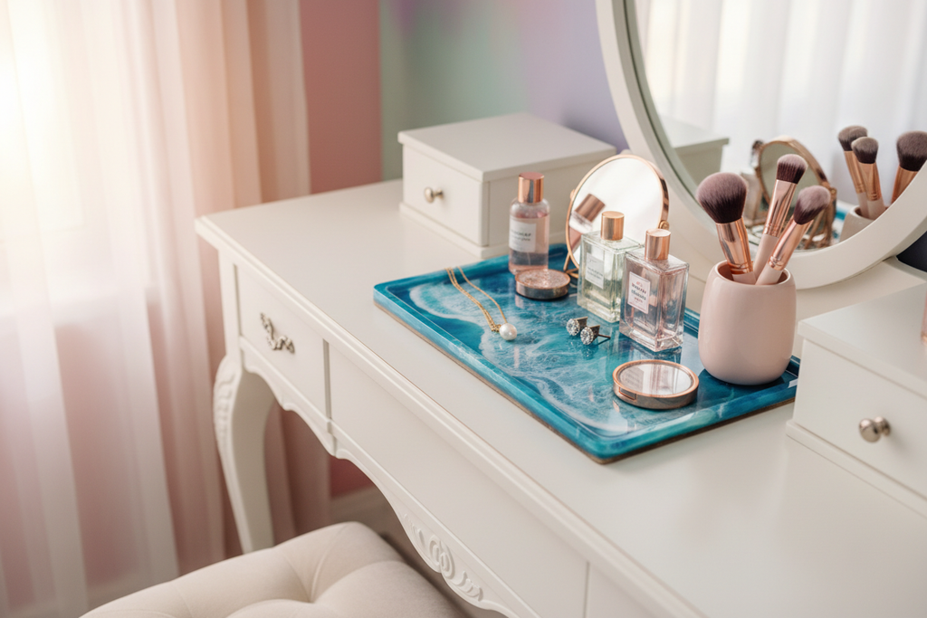 Ocean Wave Resin Tray - Vanity Use