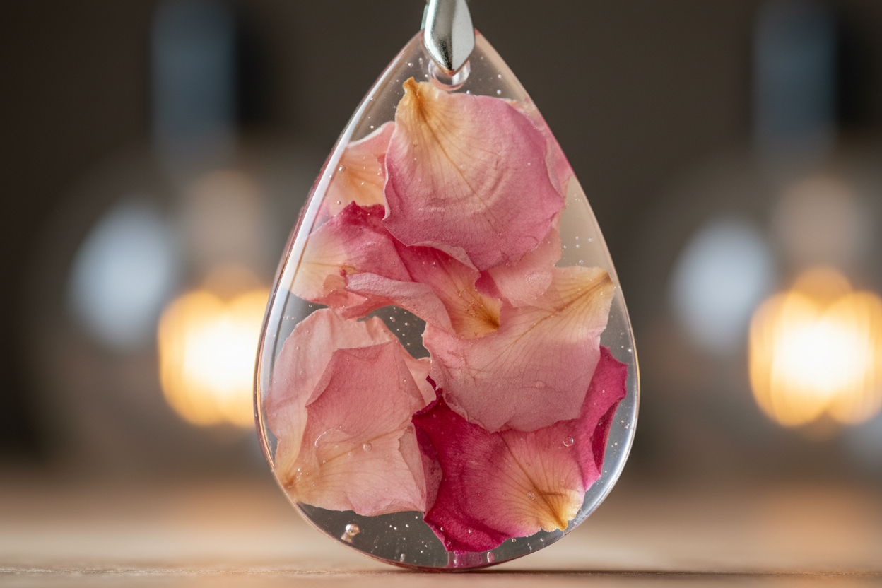 Dried Flower Keychains Detail