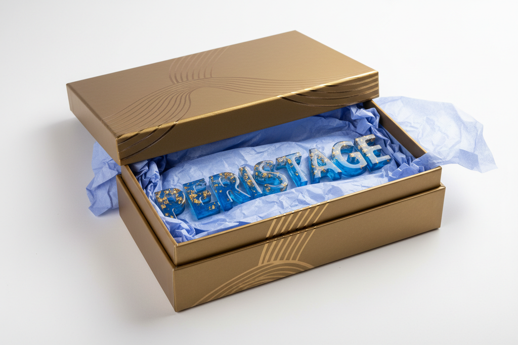 Gift Packaging - Premium Gold Box Presentation
